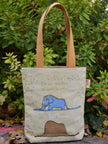 The Little Prince Boa and Elephant (On ne voit bien qu'avec le cœur) Tote Bag