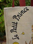 The Little Prince with the Fox and Planet Tote Bag