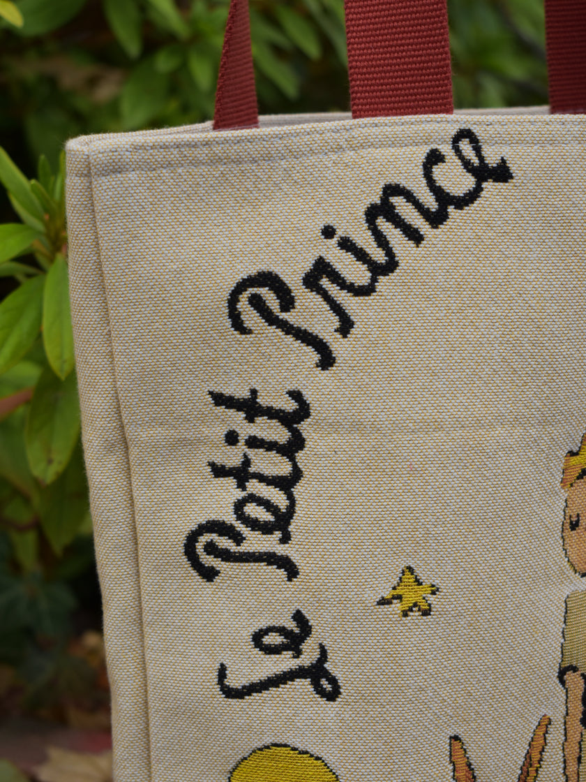 The Little Prince with the Fox and Planet Tote Bag
