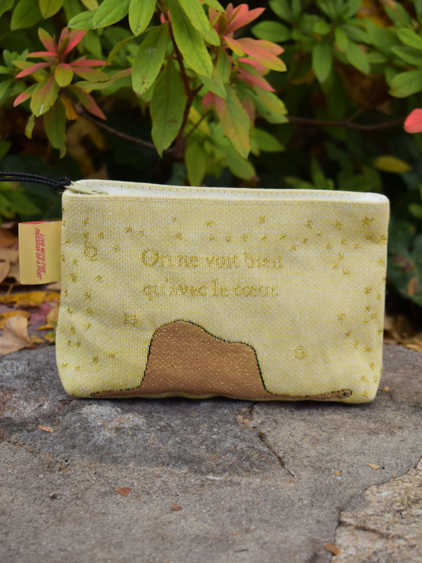 The Little Prince Boa and Elephant (On ne voit bien qu'avec le cœur) Pouch