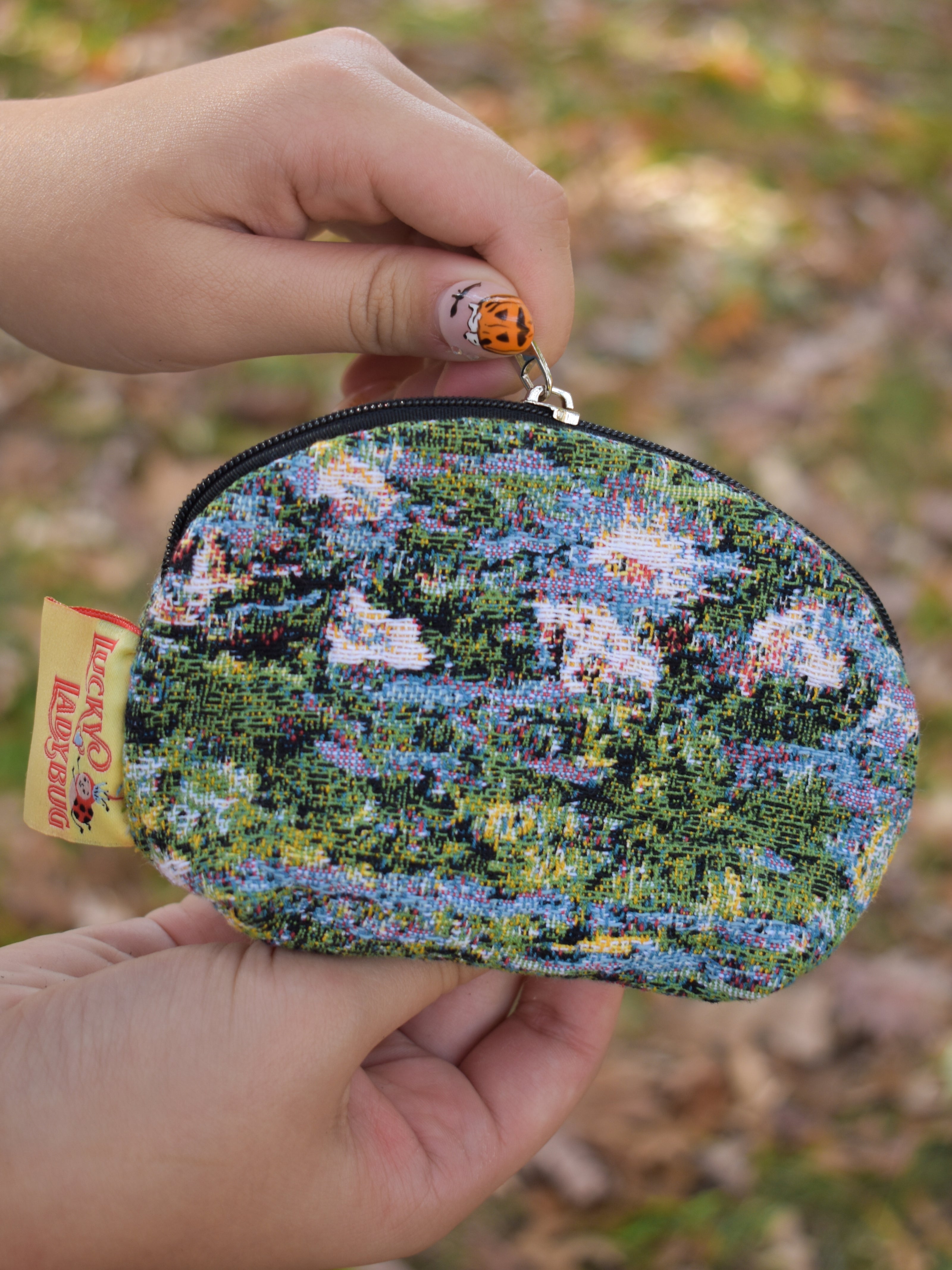 Bridge of Giverny (Monet) Round Coin Pouch