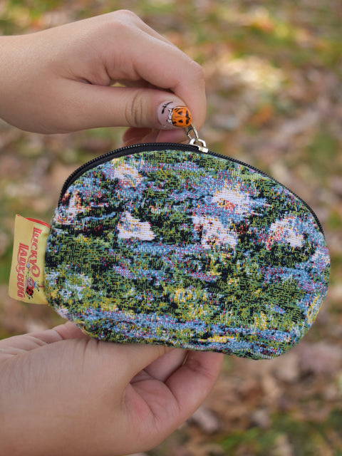 Water Lilies (Monet) Round Coin Pouch