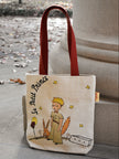 The Little Prince with the Fox and Planet Tote Bag