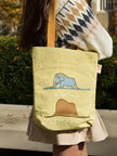 The Little Prince Boa and Elephant (On ne voit bien qu'avec le cœur) Tote Bag