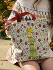 The Little Prince on Flowers Tote Bag