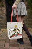 The Little Prince with Coat and Planet Tote Bag